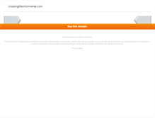 Tablet Screenshot of crossingthewhoniverse.com